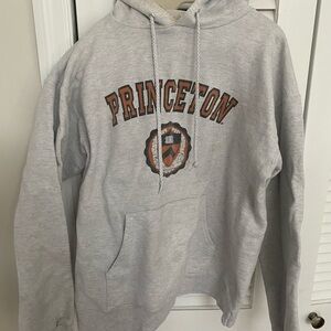 Vintage Hanes Gray Princeton Sweatshirt Hoodie